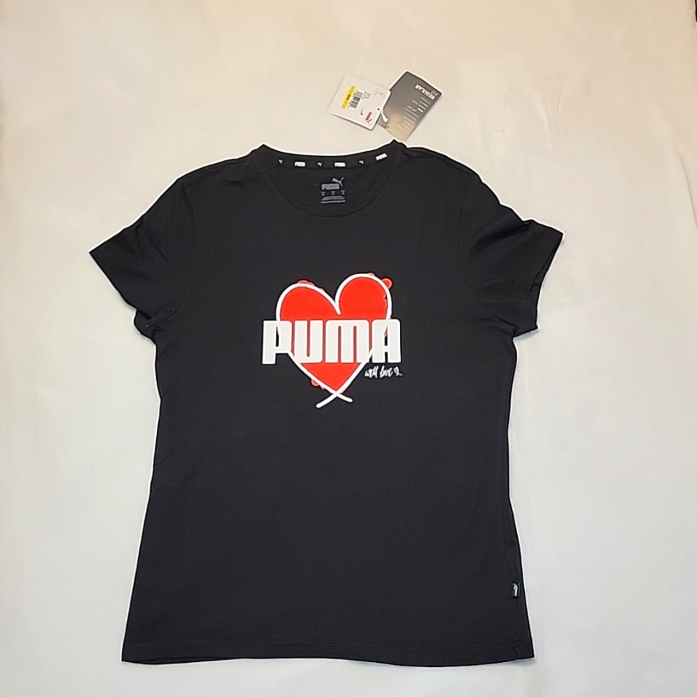 Puma Heart Short Sleeve T-Shirt - Women's